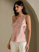 [Tuscany] SilkSilky-UK Sleeveless V Neck Camisole 001