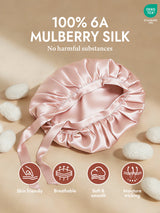 [Pink] SilkSilky-UK Sleep Cap 002