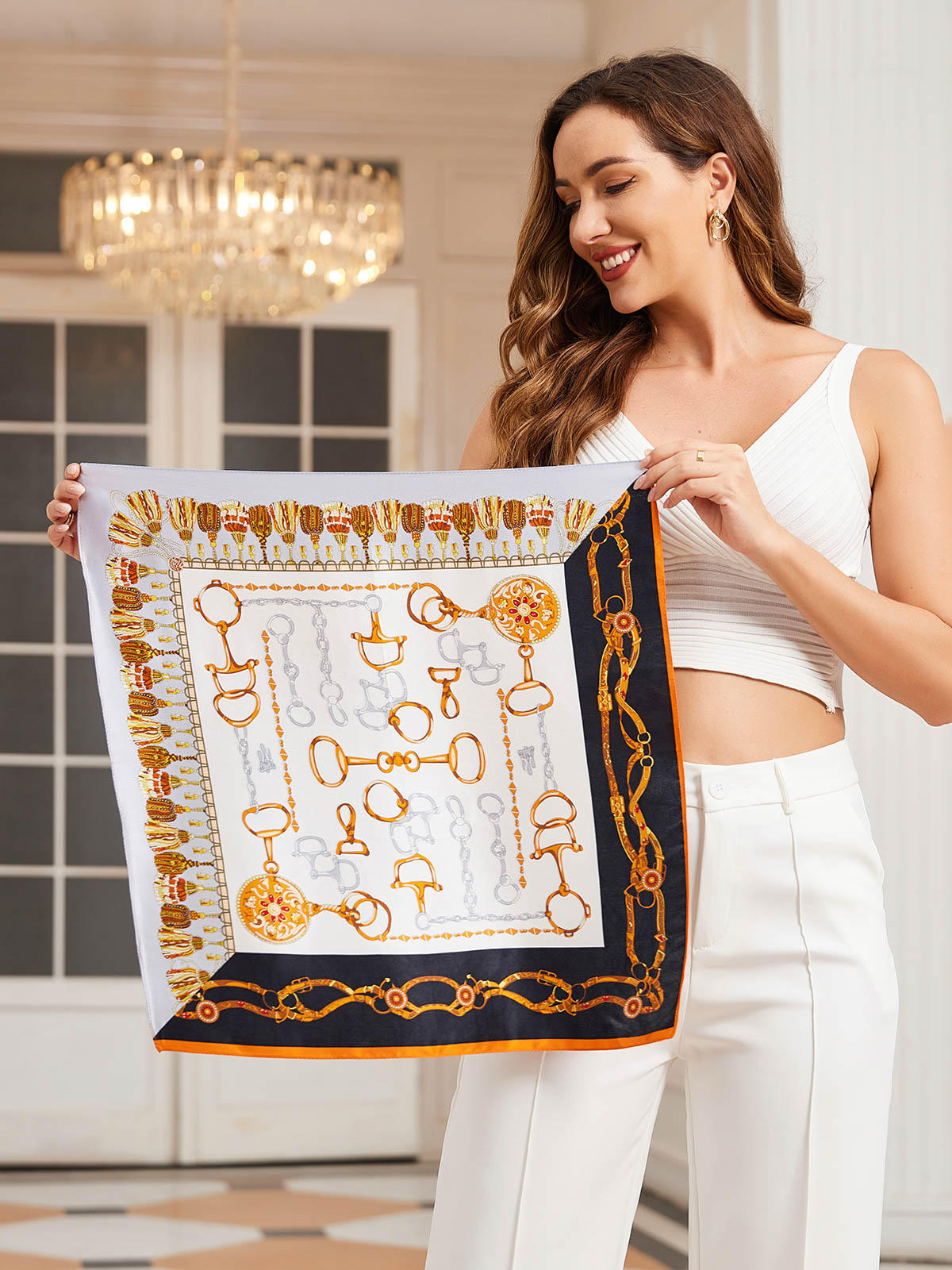 [P038] SilkSilky-UK Pure Silk Scarf 001,