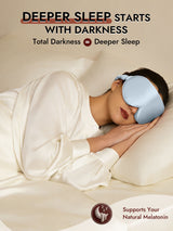 [Light Blue] SilkSilky-UK 22Momme Sleep Mask 005