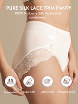[White] SilkSilky-UK Silk Knitted Panty 003