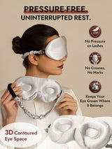 [Light Gray] SilkSilky-UK 22Momme Sleep Mask 003