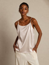 [Beige] SilkSilky-UK Spaghetti Strap Camisole 001