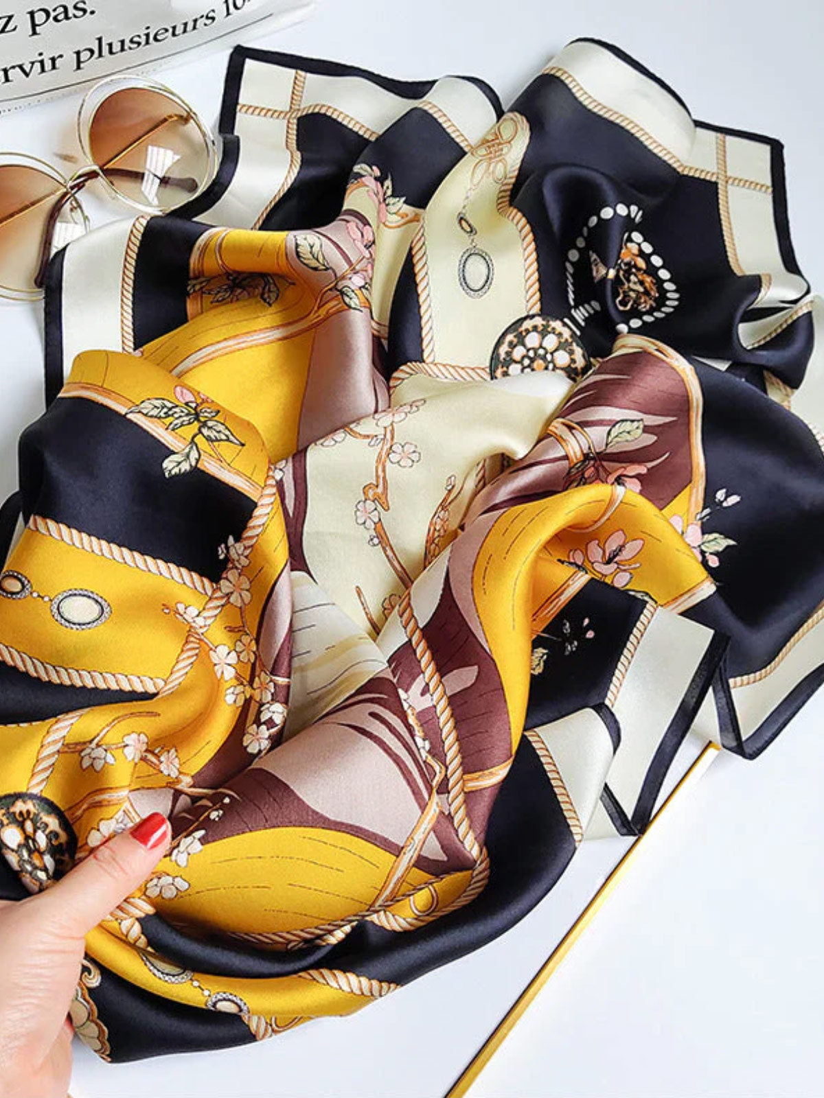 [P010] SilkSilky-UK Pure Silk Scarf 004,