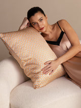 [Yellow Heart Geo] SilkSilky-UK Pillowcase 001