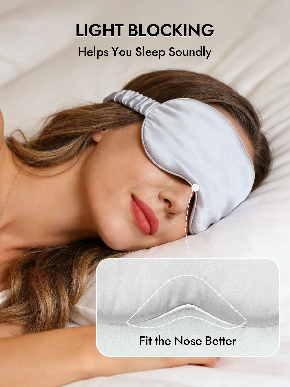 [Silver] SilkSilky-UK Sleep Mask 003