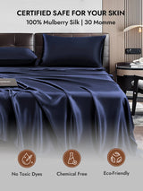 [Dark Blue] SilkSilky-UK 30Momme Pillowcase 007
