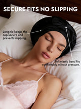 [Black] SilkSilky-UK Sleep Cap 004
