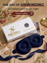 [Dark Blue] SilkSilky-UK Sleep Mask 009
