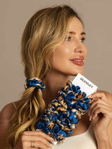 [Navy Dragon] SilkSilky-UK Scrunchie 001