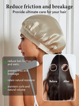 [Beige] SilkSilky-UK Sleep Cap 004