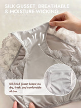 [Gray] SilkSilky-UK Silk Knitted Panty 005