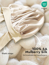 [Beige] SilkSilky-UK Sleep Cap 002