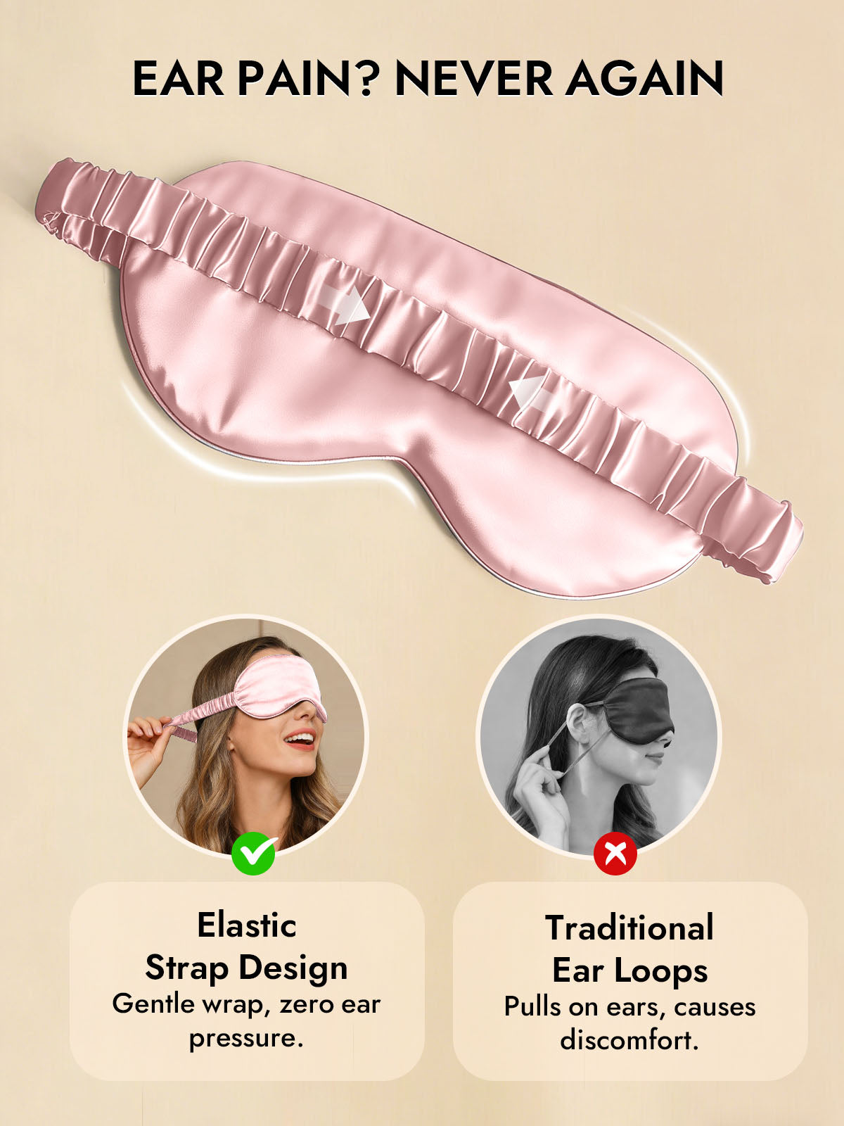 [Pink] SilkSilky-UK Sleep Mask 006