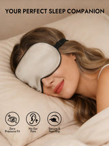 [Beige] SilkSilky-UK Sleep Mask 005