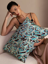 [Teal Botanical] SilkSilky-UK Pillowcase 006