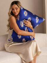 [Navy Seahorse] SilkSilky-UK Pillowcase 002