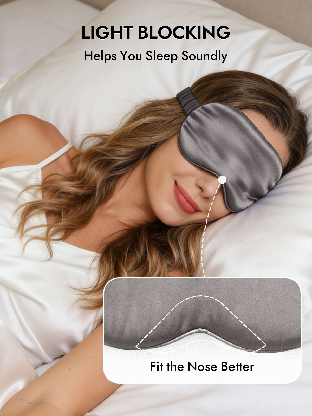[Dark Gray] SilkSilky-UK Sleep Mask 003