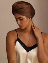 [Coffee] SilkSilky-UK Hair Towel Wrap 002