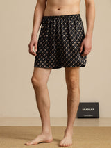 [Black Chain] SilkSilky-UK Men's Sleep Shorts 001