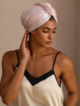 [Light Pink] SilkSilky-UK Hair Towel Wrap 003