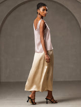 [Shadow Gray] SilkSilky-UK Sleeveless V Neck Camisole 003