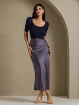 [Dark Gray] SilkSilky-UK Skirt 007