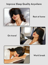 [Black] SilkSilky-UK Sleep Mask 006