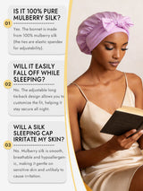 [Lavender] SilkSilky-UK Sleep Cap 006