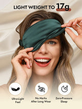 [Dark Green] SilkSilky-UK Sleep Mask 005