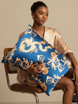 [Navy Dragon] SilkSilky-UK Pillowcase 003