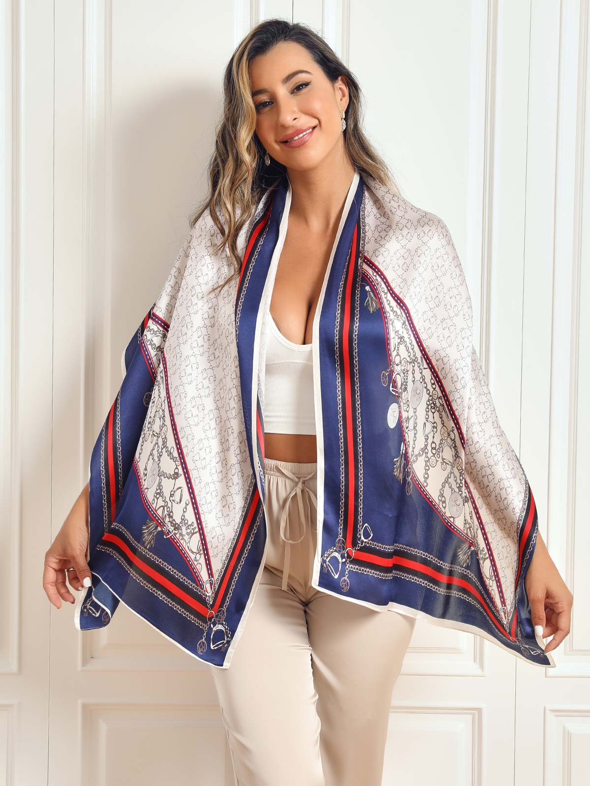 [P024] SilkSilky-UK Pure Silk Scarf 006,