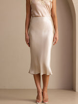 [Beige] SilkSilky-UK Skirt 001