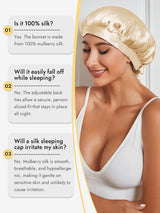 [Champagne] SilkSilky-UK Sleep Cap 005