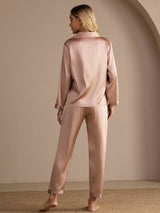 [Tuscany] SilkSilky-UK Long Sleeve Lapel Collar Women's Pyjamas 002
