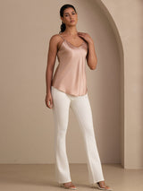 [Tuscany] SilkSilky-UK Spaghetti Strap V Neck Camisole 007