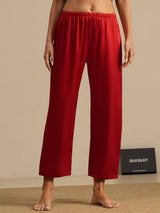 [Wine] SilkSilky-UK Women's Sleep Shorts 001