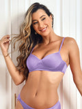 SilkSilky UK Silk Knitted Bra Purple 004