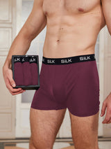 [Wine] SilkSilky-UK 100% Silk Jersey Men's Underwear 001