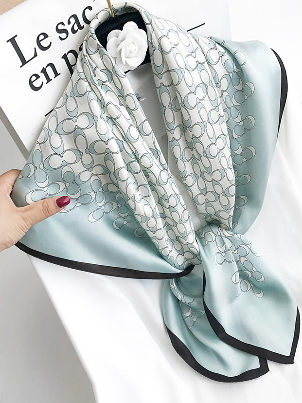 SilkSilky UK Pure Silk Scarf MintGreen 001