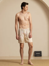 [Champagne] SilkSilky-UK Men's Sleep Shorts 005