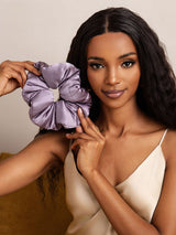 [Deep Purple] SilkSilky-UK Scrunchie 002