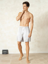 [Silver] SilkSilky-UK Men's Sleep Shorts 003