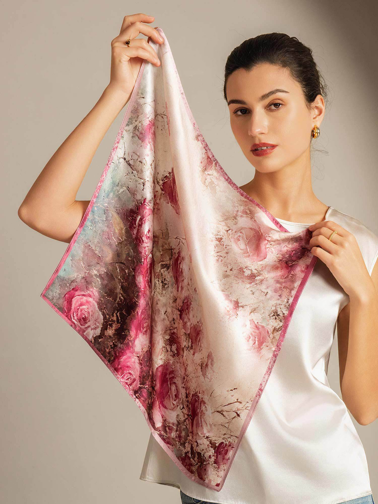 [P103] SilkSilky-UK Pure Silk Scarf 004,