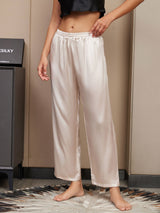 [Light Beige] SilkSilky-UK Women's Sleep Shorts 004