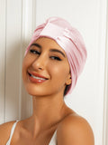 SilkSilky-UK Pure Silk Sleep Cap LightPink 001