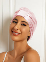 [Light Pink] SilkSilky-UK Sleep Cap 001
