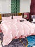 SilkSilky UK 25Momme Pure Silk Bedding Set Pink 002