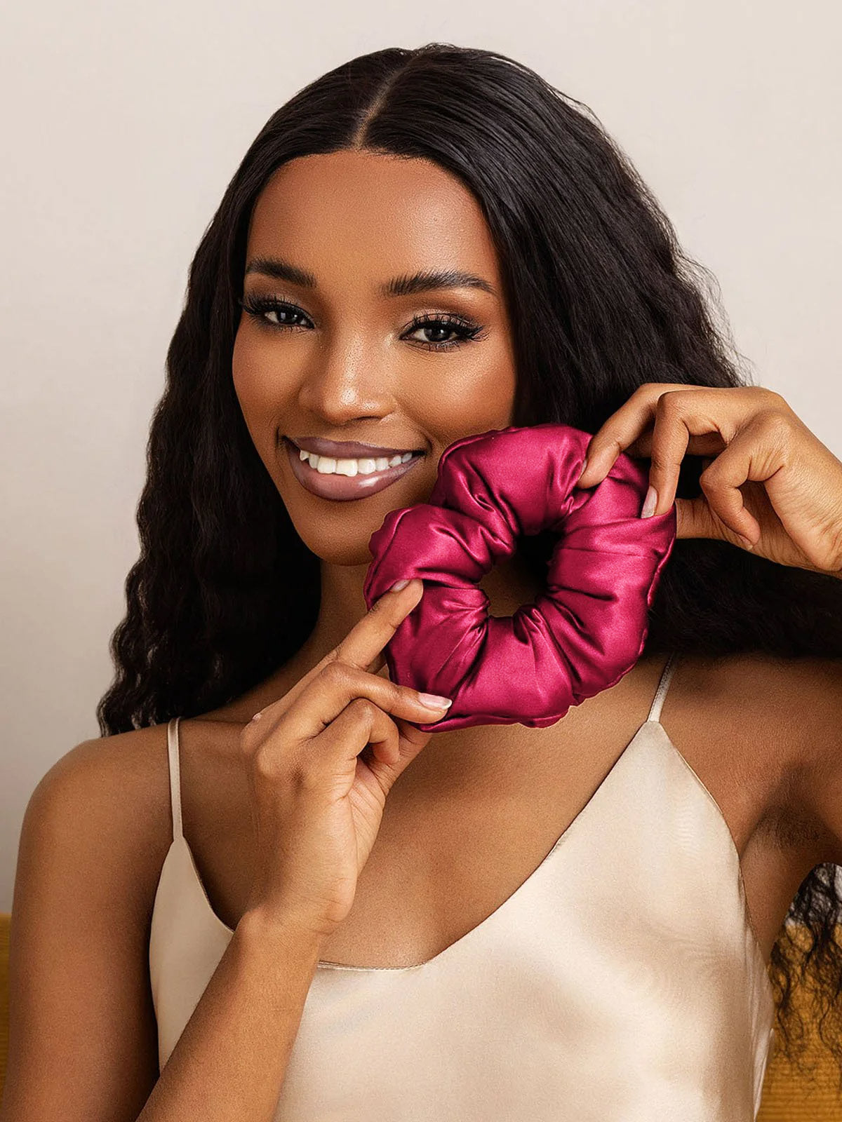 [Wine] SilkSilky-UK Pure Silk Scrunchie 001