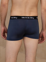 [Dark Blue] SilkSilky-UK 100% Silk Jersey Mens Underwear 002